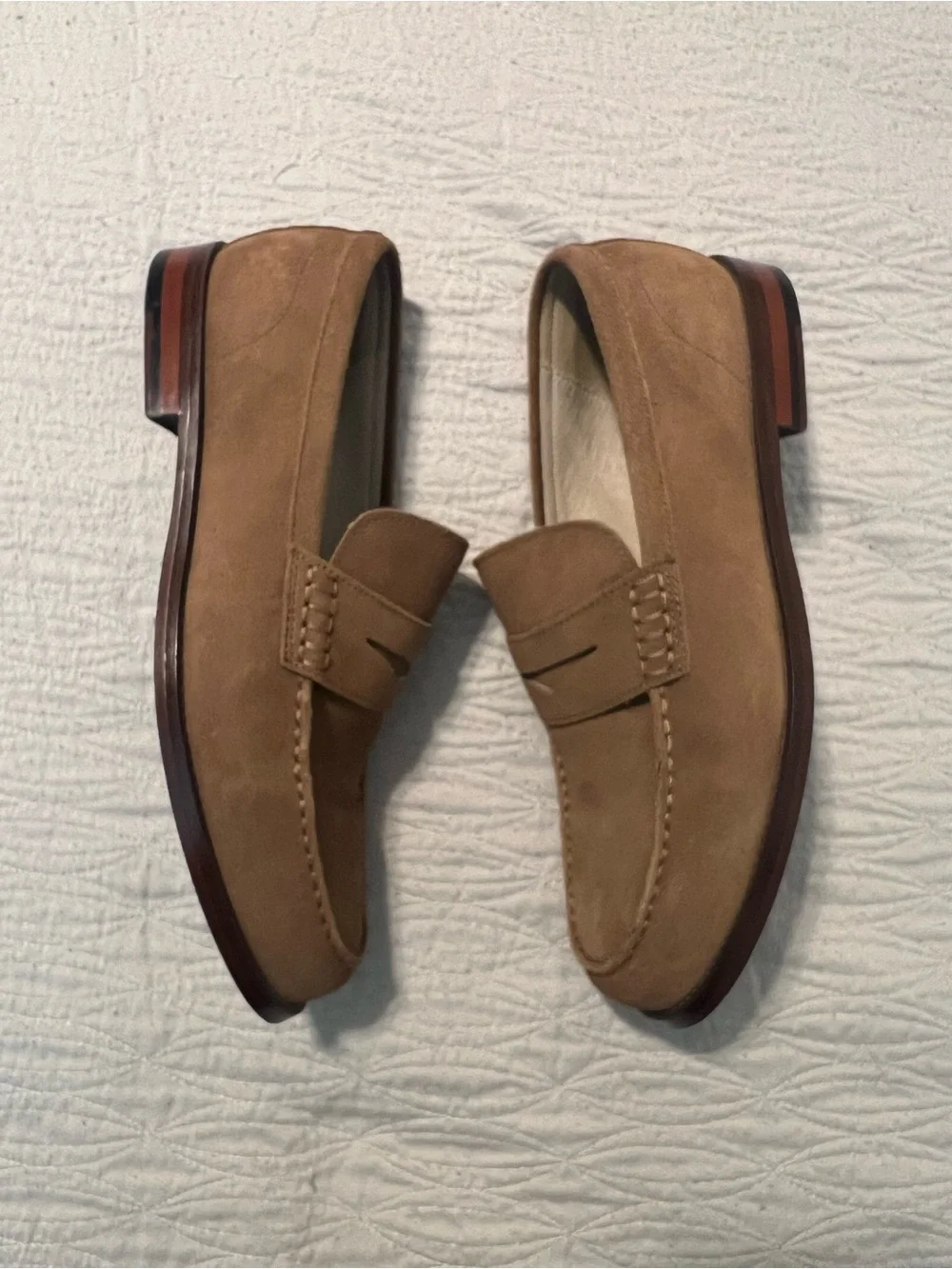 Banana Republic Factory Brown Suede Penny Loafers